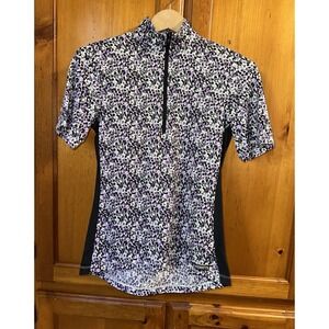 Kerrits 1/4 Zip Vented Equestrian Riding Top Shirt 1/2 Short Sleeve Women's XS